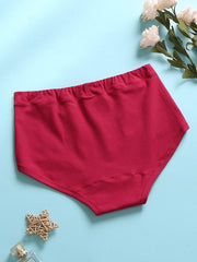 Women's Multi-Color Lace Cotton Mid Waist Breathable Antibacterial Panties