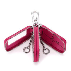 Genuine Leather Key Case Crocodile Pattern Car Holder Bag For Women Men