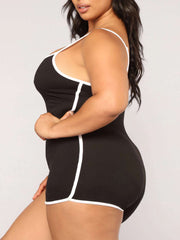 Women Sleeveless Sports Tight Sling Jumpsuit