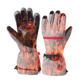 Motorcycle Heated Gloves Full Finger USB Charging 3 Gear Adjustable Touch Screen Skiing Gloves Waterproof Thermal Gloves
