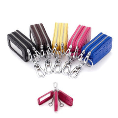 Genuine Leather Key Case Crocodile Pattern Car Holder Bag For Women Men