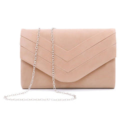 Women Dacron Fabric Elegant Fluffy Clutch Bag Magnetic Closure Casual Square