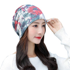 Breathable Print Chemo Beanie Turban for Outdoor Use