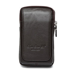 Genuine Leather Multi-function Fanny Waist Bag Belt Bum Pouch Phone Coin Purse For Men