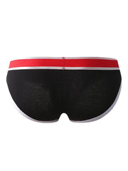Mens Contrast Colors Underwear U Convex Pouch Breathable Briefs