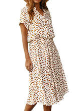 100%Cotton Stand Collar Bohemian Style Loose Dress