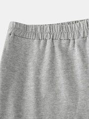 Mens Cotton Solid Color Thin Breathable Loose Comfy Home Shorts Boxers