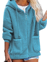 Women's Teddy Coat Street Vacation Going out Fall Winter Regular Coat Regular Fit Warm Breathable Stylish Casual Daily Casual Jacket Long Sleeve Plain with Pockets