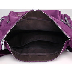 Multilayer Zipper Pockets Nylon Shoulder Bags Outdoor Sports Waterproof Crossbody Messenger Bag