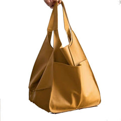 Luxury Casual Women's Large Capacity Soft Leather Tote Bag