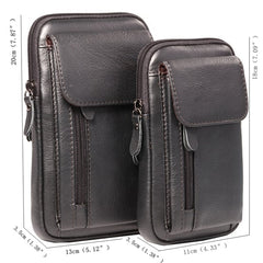 Men's Genuine Leather Crossbody Waist Phone Bag