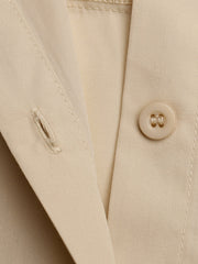 Women Daily Lapel Puff Sleeves Ruffled Fishtail Shirt Skirt