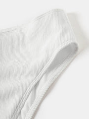 Women Solid Color Halter String Underwire High Waist Bikini For Swimming