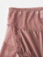 Women's High Waist Lace Sheer Breathable Stretch Lingerie Panties