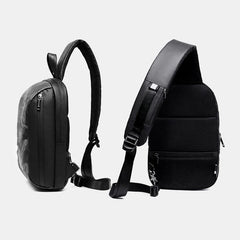 Men's Casual Crossbody Bag with USB Charging Port