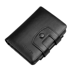 Women 10 Card Slots Solid Short Wallet Purse