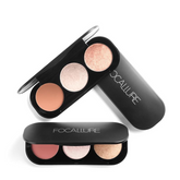 New Arrivel 3 Colors Palette Face Matte Highlighter Powder