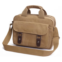 Men's Canvas Outdoor Large Capacity Wear-Resistant Shoulder Messenger Bag