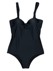 Women's Swimwear One Piece Monokini Bathing Suits Normal Swimsuit Backless Tummy Control Pure Color White Black V Wire Bathing Suits New Stylish Casual / Vacation / Modern