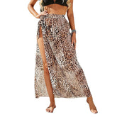 Women's Swimwear Beach Bottom Normal Swimsuit Lace up Printing Leaf Leopard Black White Blue Brown Green Bathing Suits Sports Beach Wear Summer