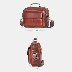 Men's Genuine Leather Business Crossbody Shoulder Bag