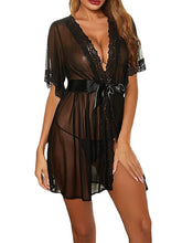 Women's Sexy Lace V-Neck Sheath Mini Dress - Solid Color Partywear