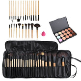 Trendy Professional Beauty Makeup Set With Brushes+Concealer+Drop Shaped Puff