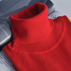 Women's Winter Turtle Neck Ribbed Knit Sweater Pullover