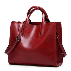 Leather Women handbags Simple handbag trend One Shoulder Messenger Bag trend bag