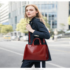 Leather Women handbags Simple handbag trend One Shoulder Messenger Bag trend bag