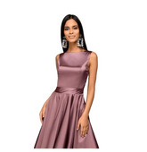 Elegant Party Fashion Solid Color Draped Short Dress With Belt For Female