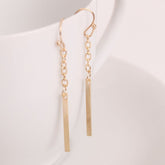 Popular Simple Long Section Of A Chain-Shaped Ear Hook Earrings
