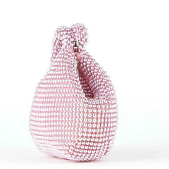 Rhinestones Women Metal Evening Clutch Bag Female Diamond Party Metallic Handbag For Wedding