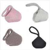 Rhinestones Women Metal Evening Clutch Bag Female Diamond Party Metallic Handbag For Wedding