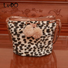 Women's Stylish Plush Shoulder Bag