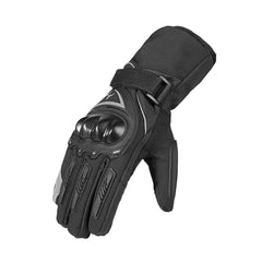 Waterproof Winter Motorcycle Gloves, Warm Riding with Reflective Stripe