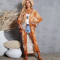 Western Beach Bikini Summer Loose Long Blouse