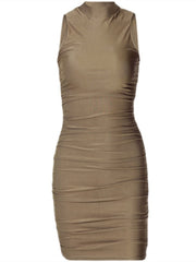 High Waist Stretch Sleeveless Dress - Sexy & Stylish