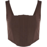 Solid Color Vest Slim-Fit Slim Looking Short T-shirt