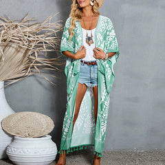 Western Beach Bikini Summer Loose Long Blouse
