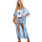 Western Beach Bikini Summer Loose Long Blouse