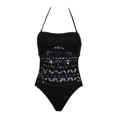 One Piece Swimsuit Push Up Monokini Solid Bikini