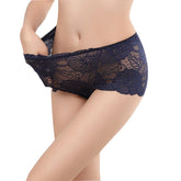 Sexy Hollow Out Floral Embroidery Lace Briefs Women With L-5Xl For Ladies