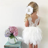 Stylish Lovely Girls' Lace Princess Dresses For Party Ceremony