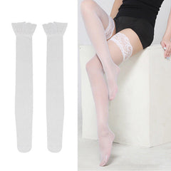 Fashionable Sexy Women's Babydoll Lace Stockings With Underwear & Belt