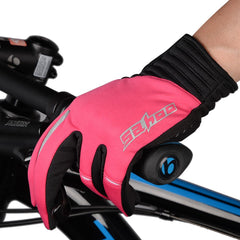 Windproof Touchscreen Cycling Gloves for Men & Women - Winter Full Finger Outdoor Use