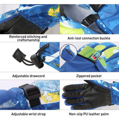 Waterproof Touchscreen Ski Gloves - Warm, Breathable Winter Gloves for Men & Women