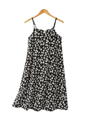 Daisy Print Spaghetti Strap Women's Casual Nightgown