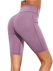 Solid Color Pocket Slim Hip Lift Yoga Leggings