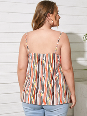 Plus Size Spaghetti Cut Out Sleeveless Cami